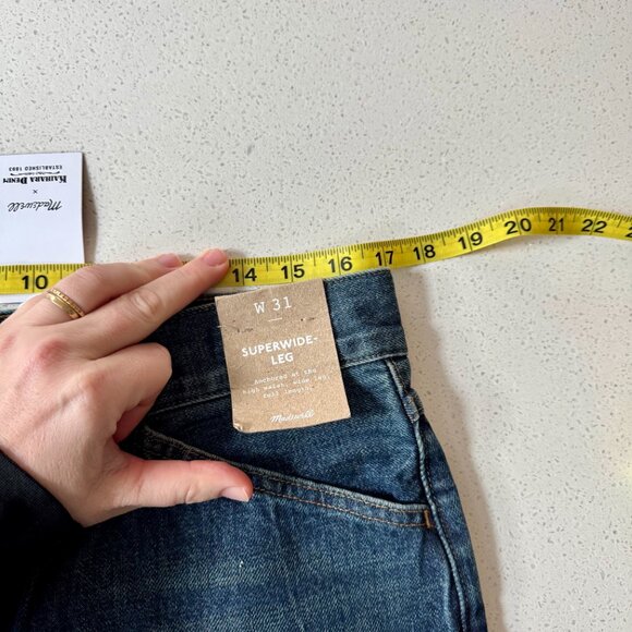 Madewell x Kaihara Superwide Leg Jeans tagged size 31 x 31 - Picture 6 of 6